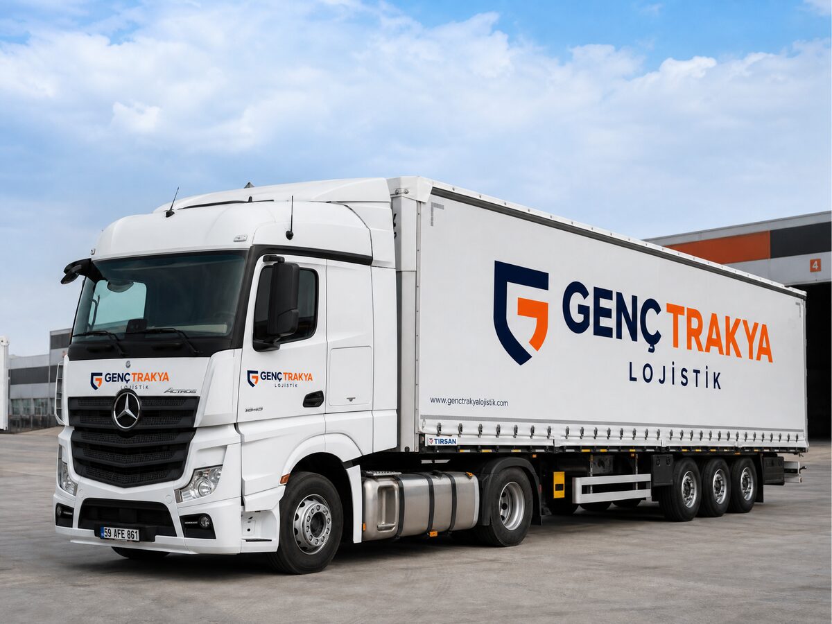 Genç Trakya Lojistik markalı çekici tır